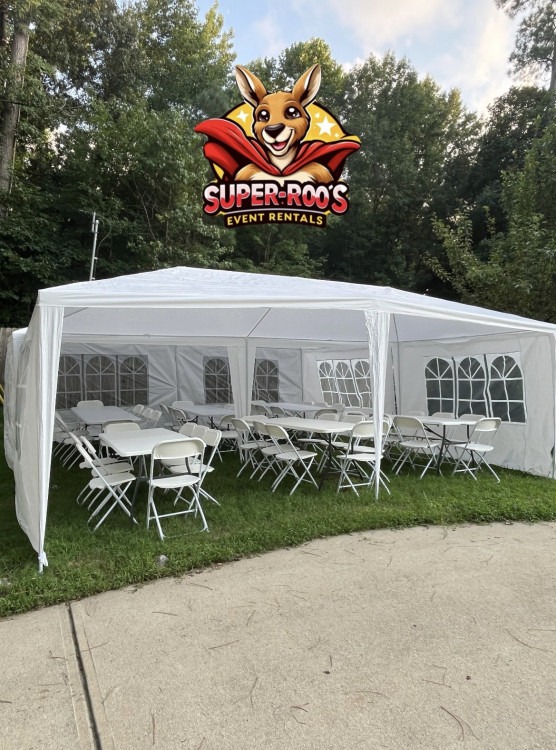 20 x 20 Canopy Tent Bundle (Seats 48)