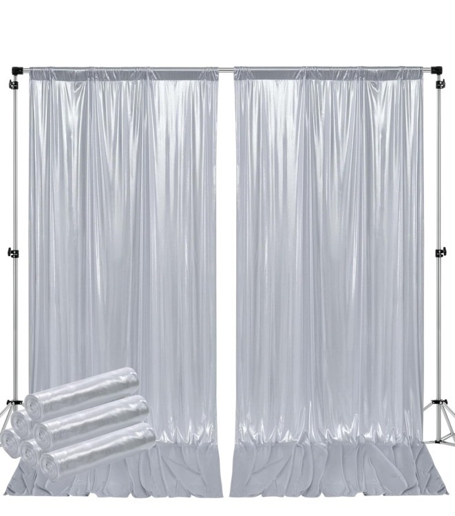 Silver Shimmer Backdrop