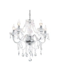 5-Light Crystal Hanging Pendant Chandelier
