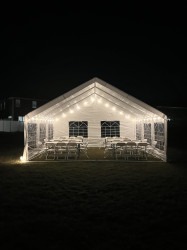 20 x 20 Tent Globe Lights