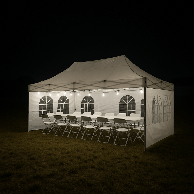 10 x 20 Tent Globe Lights