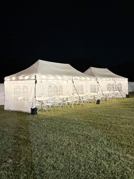 10 x 40 Tent Globe Lights